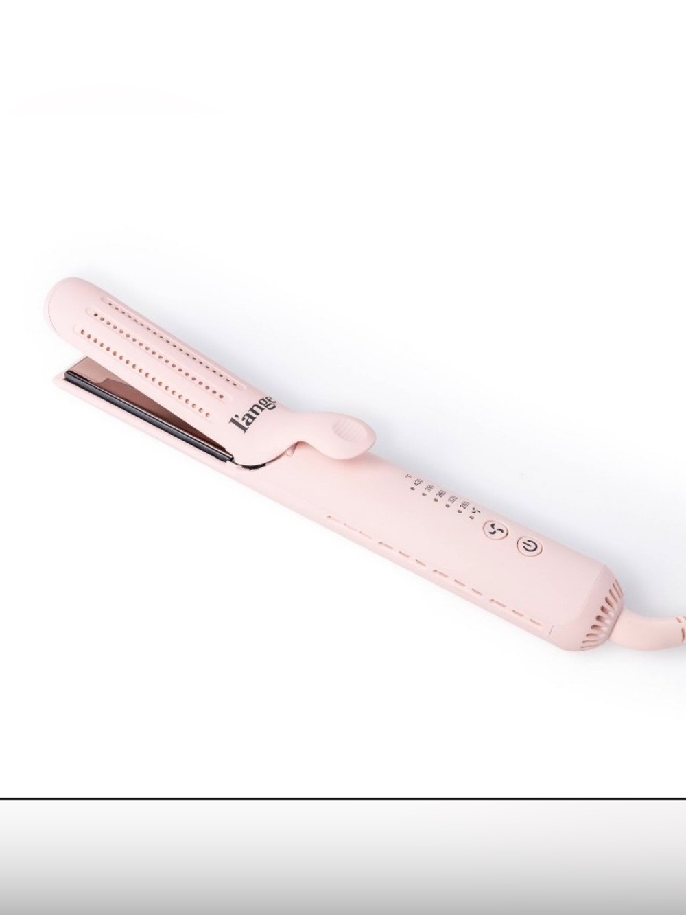 Lange Pink Ceramic Hair Straightener/curling iron. Like new